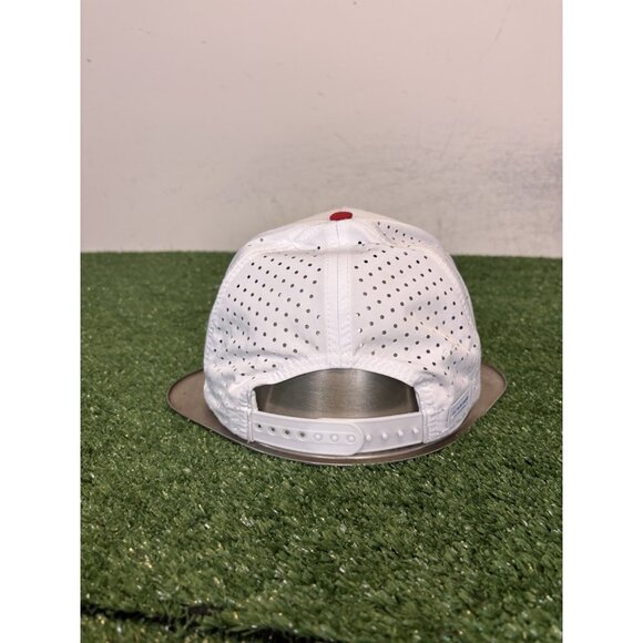 Alter Ego Running hat cap snap back white blue coaster USA breathable mesh 4 - Picture 5 of 7